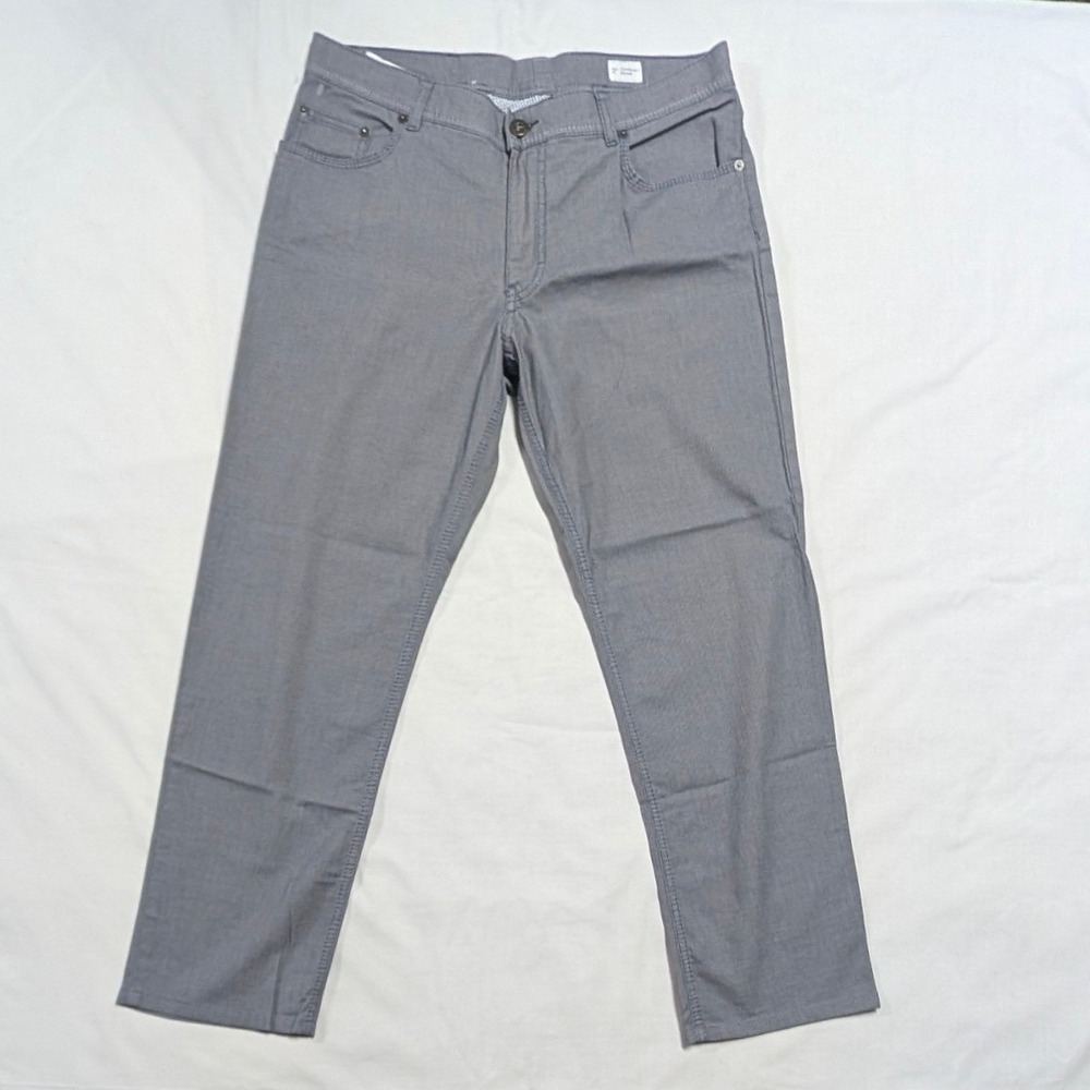 Brax Feel Good Cooper Fancy Regular Fit Grey Pants 36/32